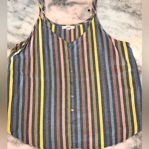 Multi Color Spaghetti Strap Tank Top